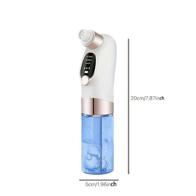 6-in-1 Electric Blackhead Remover Pore Vacuum with Water Circulation & 6 Suction Heads – Deep Facial Cleansing Beauty Device.