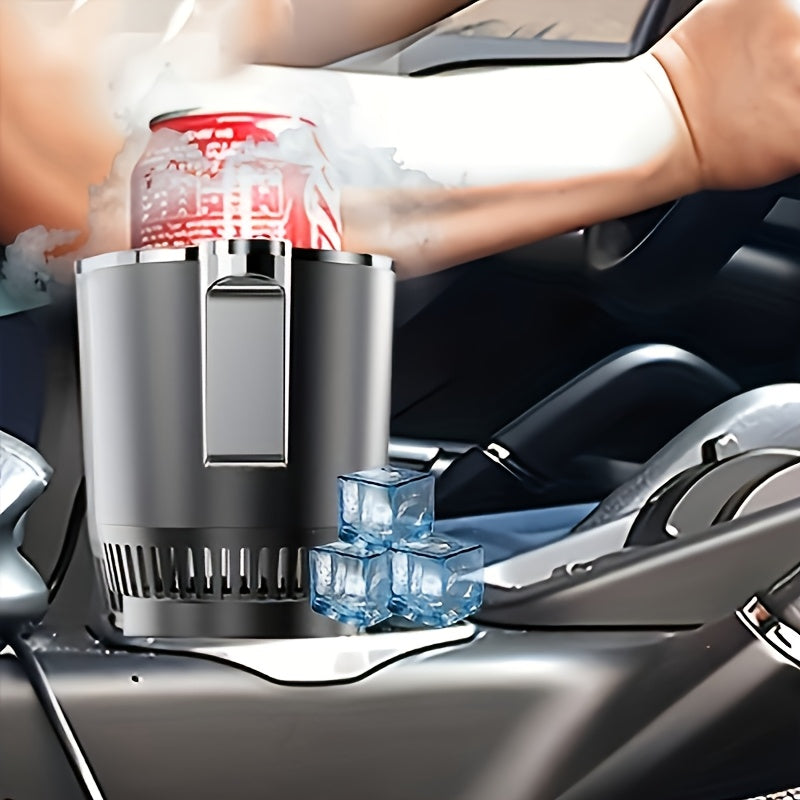 2-in-1 Car Cup Cooler & Warmer UAE | Fast Cooling -3°C & Heating 65°C | Portable 12V Mini Drink Holder for Coffee, Milk, Cola & Beer – Travel & Office Use KSA