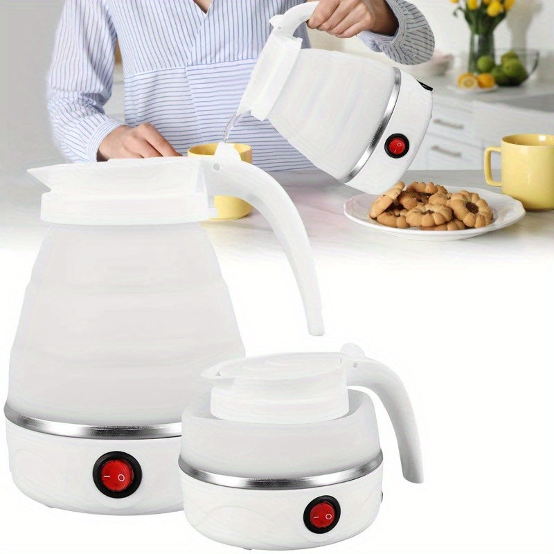 Portable Foldable Electric Kettle 600 ml – Quick-Boil Travel Kettle, Dual-Voltage