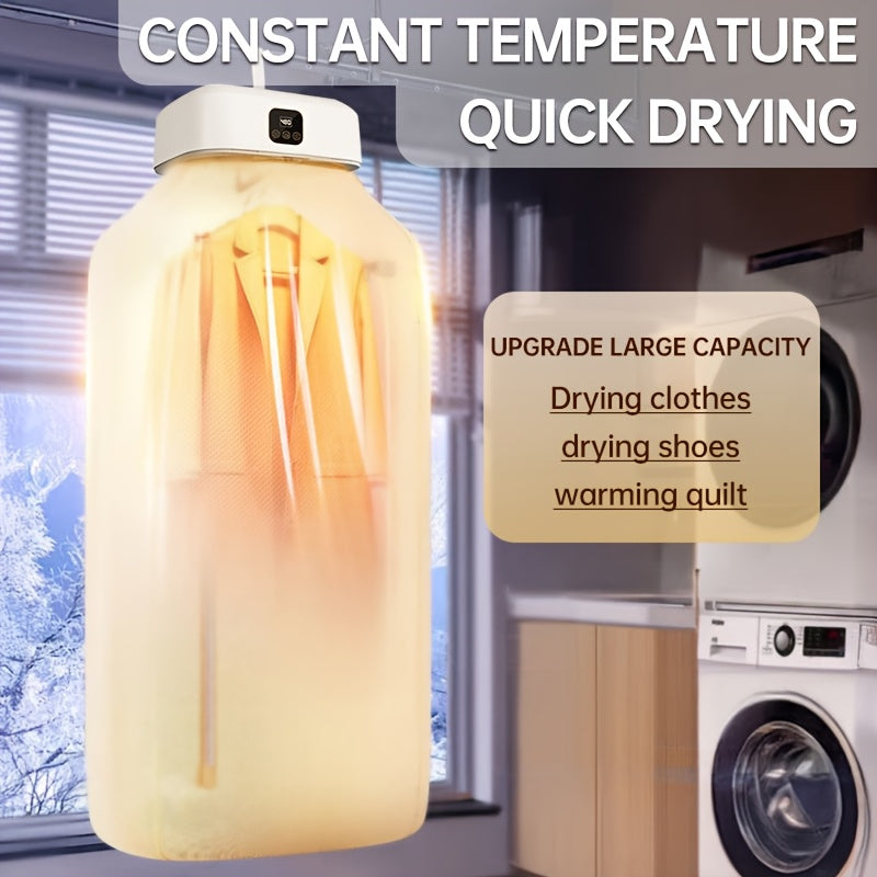 Foldable Portable Clothes Dryer | Fast 20-Min Drying, UV Sanitizing & Energy-Saving Mini Dryer for Apartments, Dorms, RVs & Travel