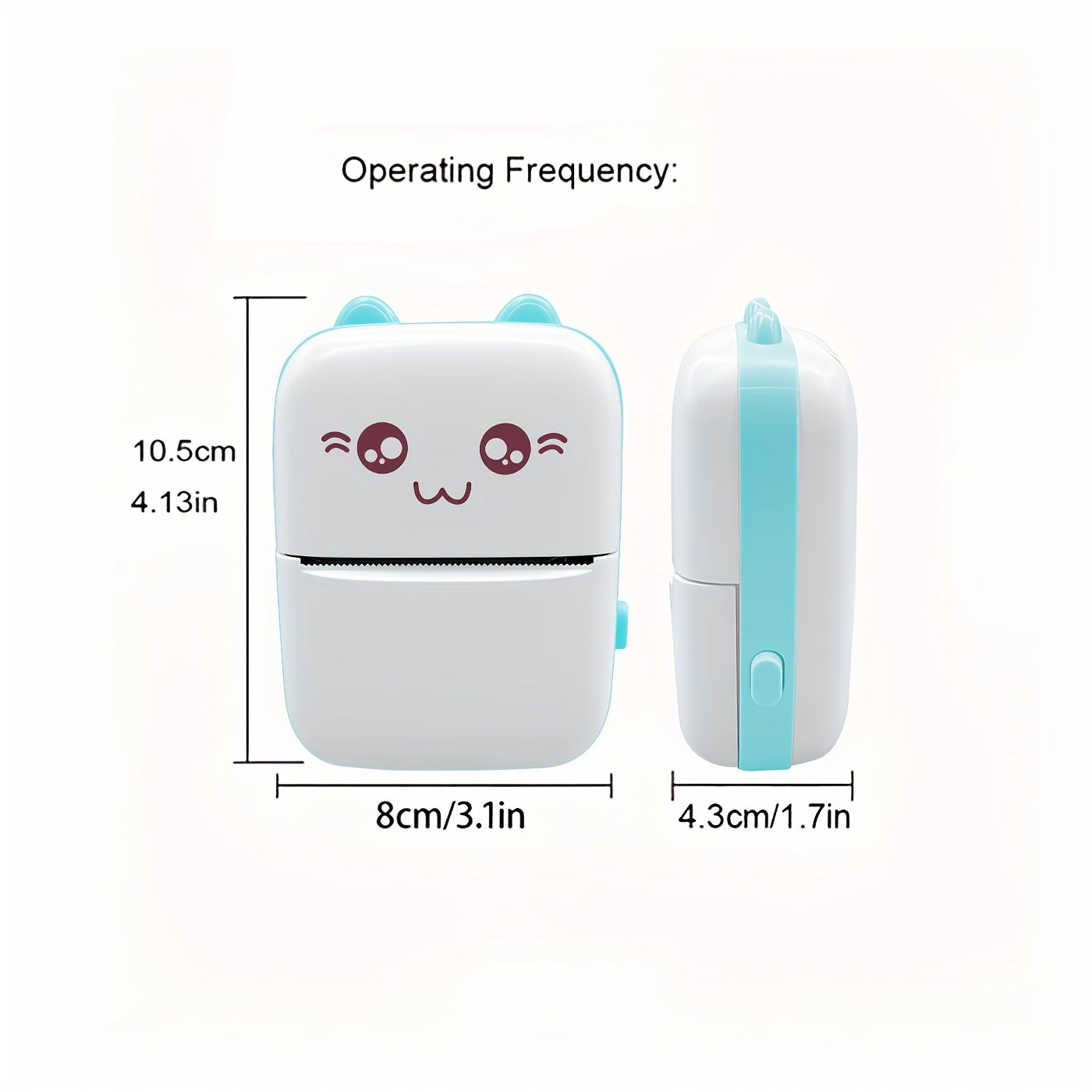 Mini Thermal Printer Bluetooth – Portable Sticker & Label Maker with 13 Rolls Paper + 5 Pens | Inkless Pocket Photo Printer.