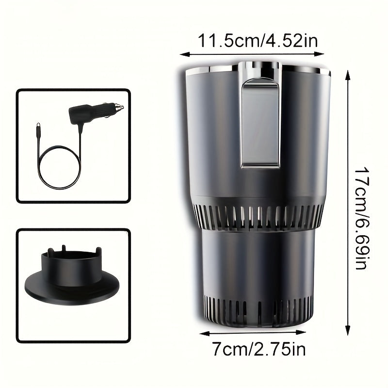 2-in-1 Car Cup Cooler & Warmer UAE | Fast Cooling -3°C & Heating 65°C | Portable 12V Mini Drink Holder for Coffee, Milk, Cola & Beer – Travel & Office Use KSA