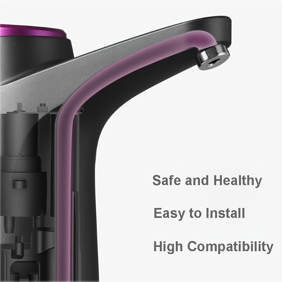 USB Rechargeable Water Bottle Pump | Automatic 1-Button Dispenser for 2–5 Gallon Bottles | BPA-Free, Portable & Long-Lasting 1200mAh Battery for Home, Office & Camping