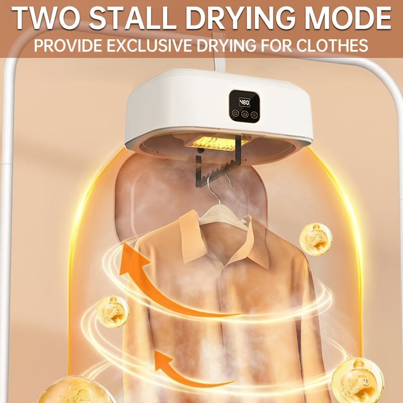 Foldable Portable Clothes Dryer | Fast 20-Min Drying, UV Sanitizing & Energy-Saving Mini Dryer for Apartments, Dorms, RVs & Travel