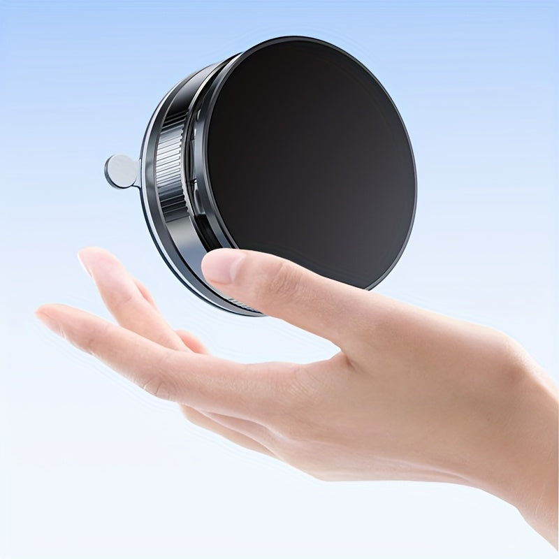 Magnetic Vacuum Suction Phone Holder – 360° Rotating, Auto-Adjust & Strong Grip