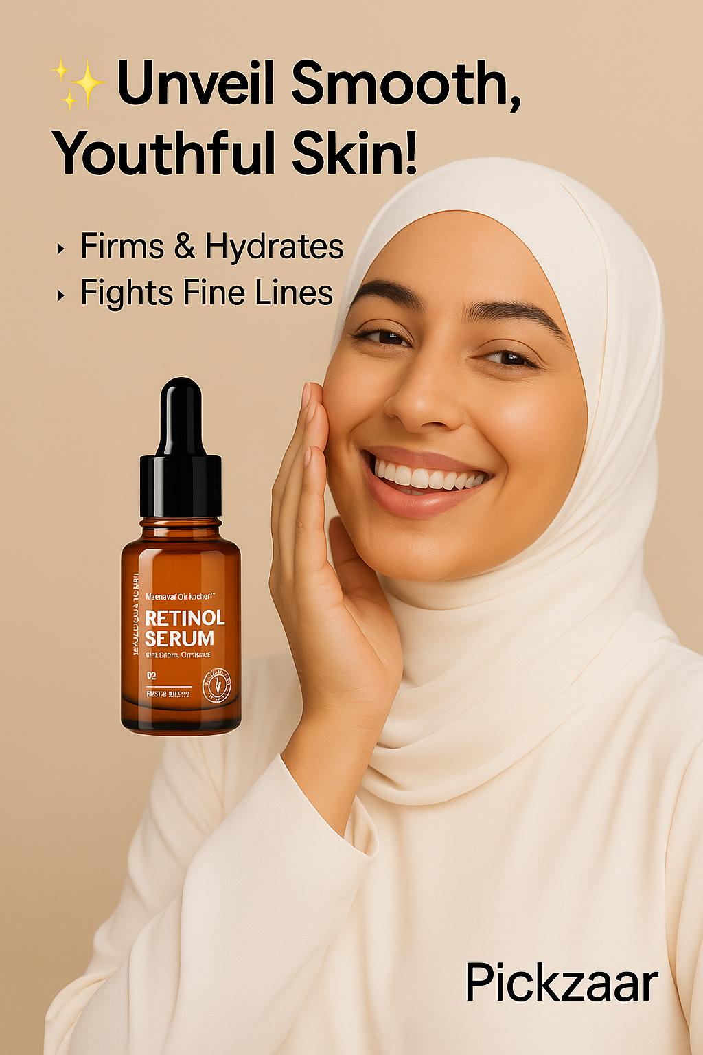 VIBRANT GLAMOUR Anti-Aging Retinol Face Serum (30ML) Rediscover youthful, glowing skin with every drop