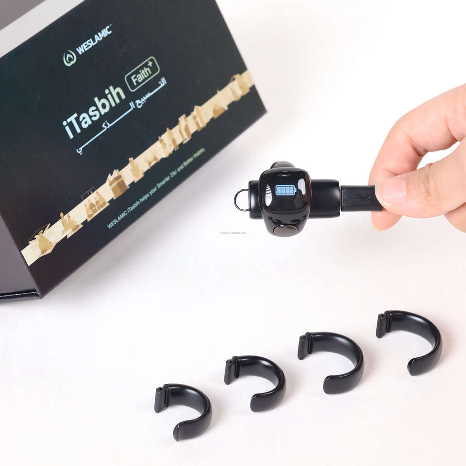 WESLAMIC Salam Smart Tasbih Ring – Digital Zikr Counter with OLED Display