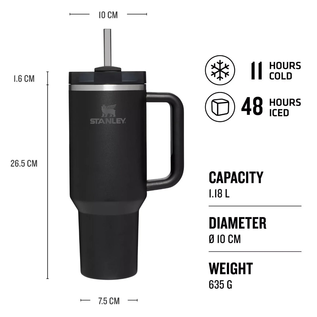 Stanley Quencher H2.0 FlowState Tumbler | 40oz Sustainable Stainless Steel –