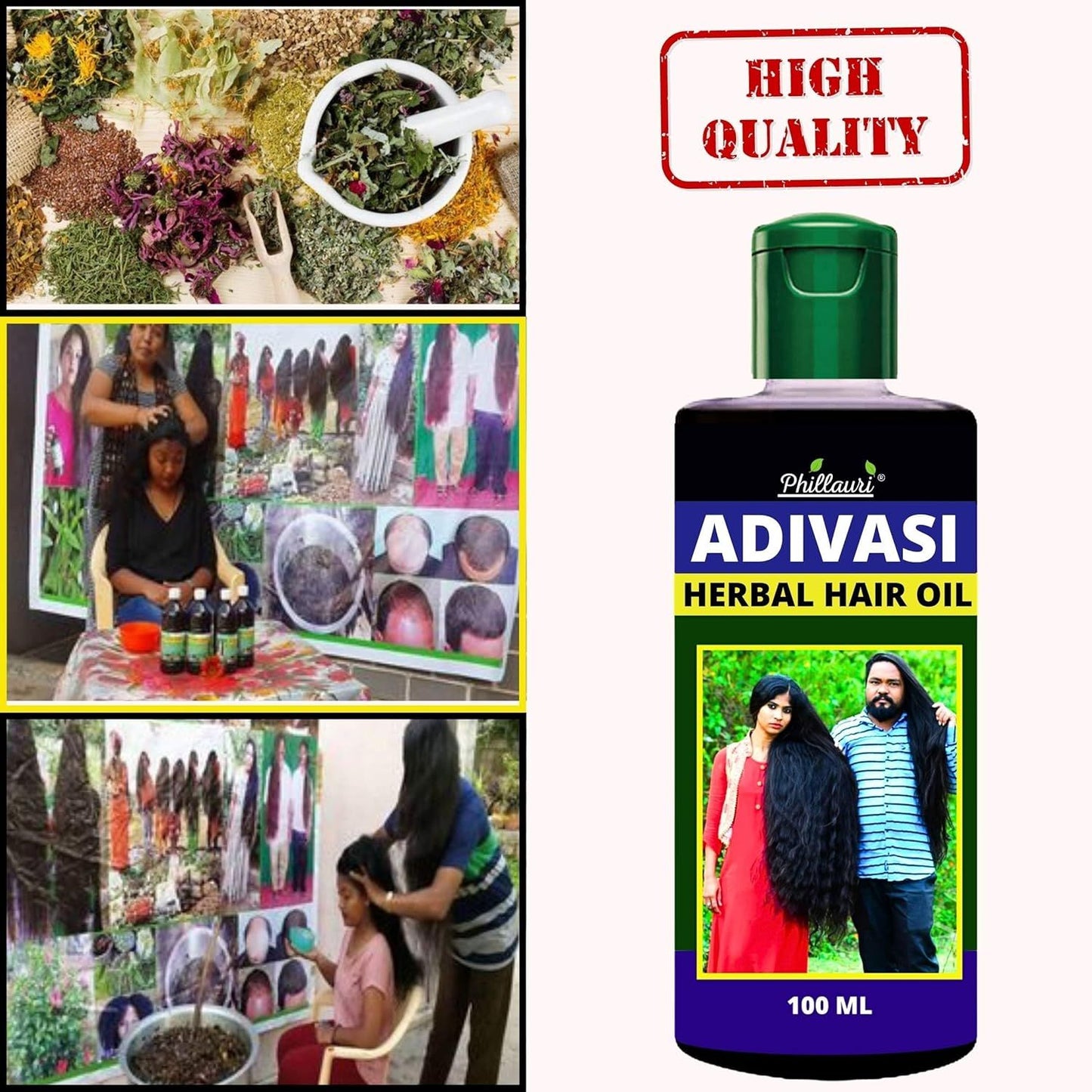 Adivasi Original Herbal Hair Oil for Hair Growth – Ayurvedic Scalp & Hair Fall Control