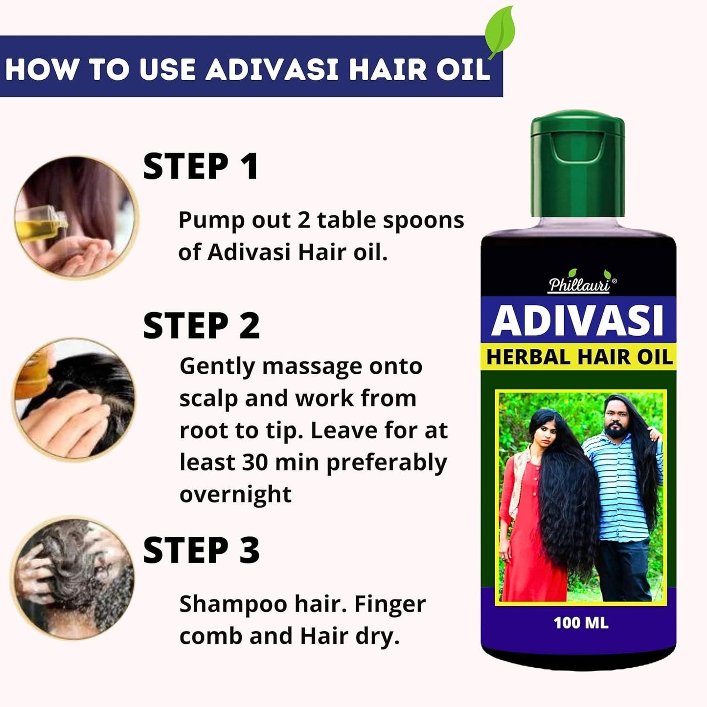 Adivasi Original Herbal Hair Oil for Hair Growth – Ayurvedic Scalp & Hair Fall Control