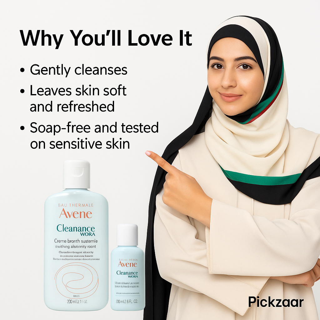 Avène Cleanance Hydra Soothing Cleansing Cream – 200ml Gentle Nourishing Cleanser for Dry, Sensitive & Acne-Treated Skin