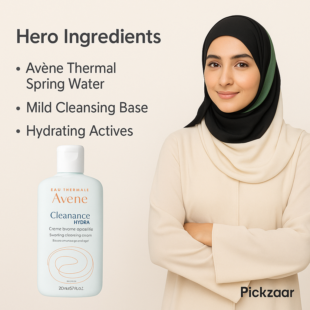 Avène Cleanance Hydra Soothing Cleansing Cream – 200ml Gentle Nourishing Cleanser for Dry, Sensitive & Acne-Treated Skin
