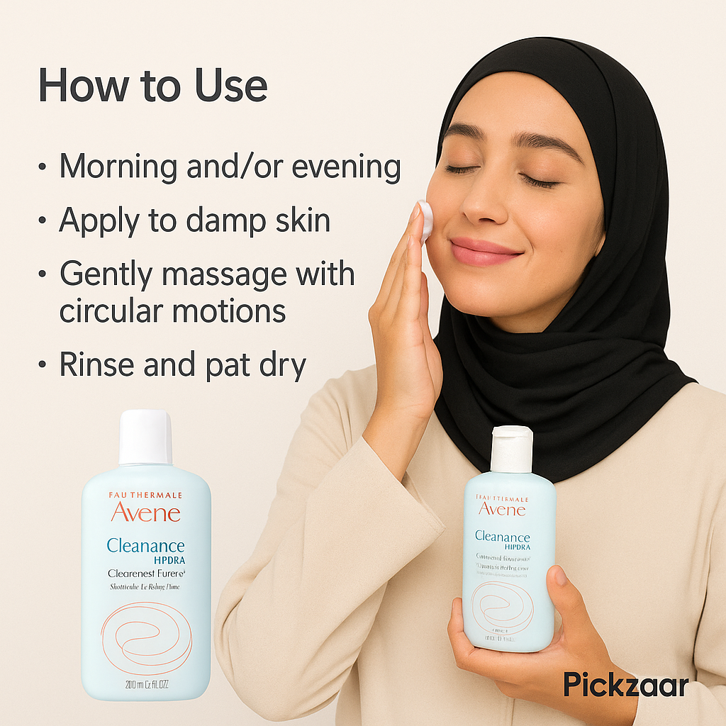 Avène Cleanance Hydra Soothing Cleansing Cream – 200ml Gentle Nourishing Cleanser for Dry, Sensitive & Acne-Treated Skin