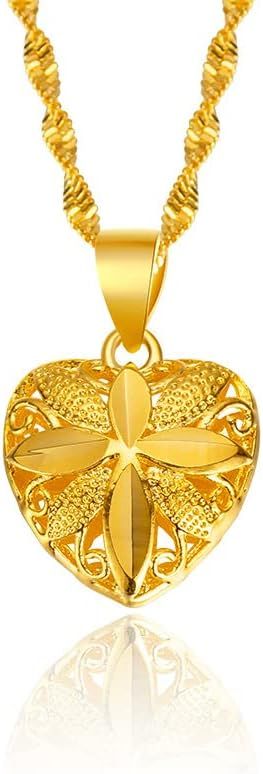 18K Gold Heart Necklace for Women UAE – Elegant Heart Pendant