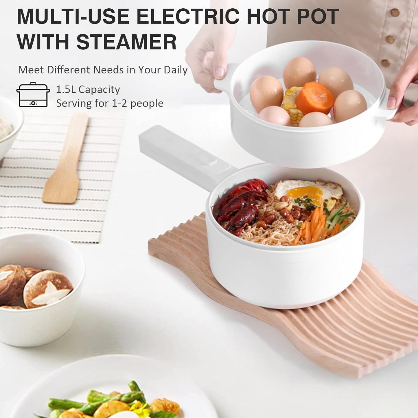 800W Mini Electric Cooker – Portable Hot Pot for Fast Cooking UAE