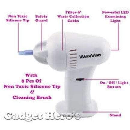 Effectively Ear Cleaner – Safe Ear Wax Removal Device with Gentle Suction & Light | Wax-Vac Ear Cleaner