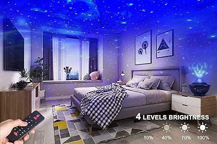 Galaxy Ocean Light Projector – 3-in-1 Star Night Lamp & Music Speaker