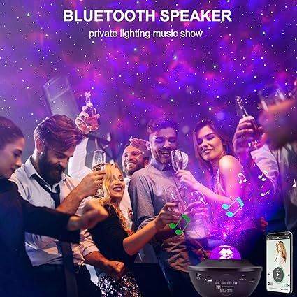 Galaxy Ocean Light Projector – 3-in-1 Star Night Lamp & Music Speaker