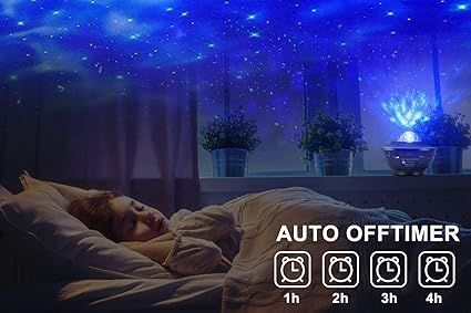 Galaxy Ocean Light Projector – 3-in-1 Star Night Lamp & Music Speaker