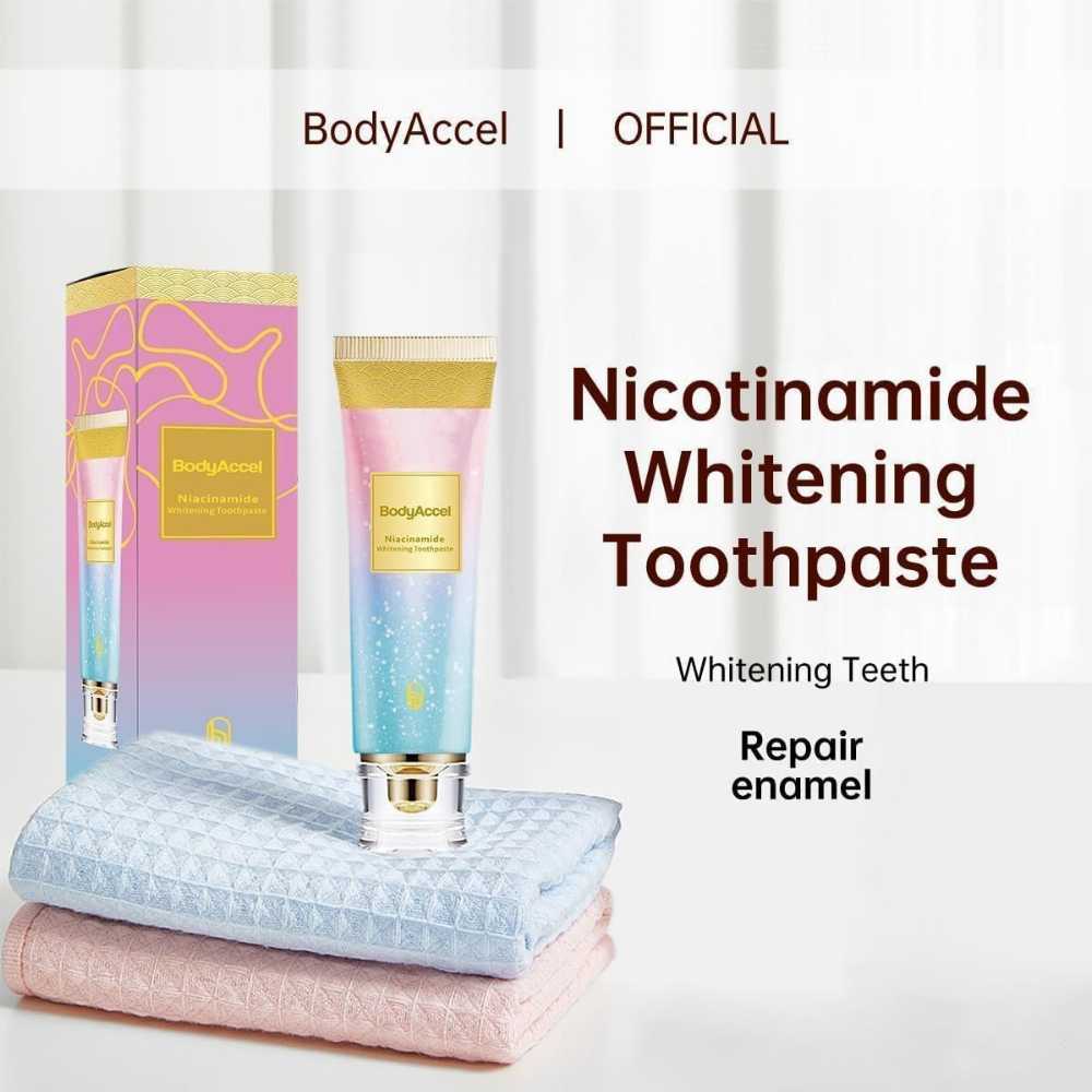 Pickzaar Niacinamide Advanced Whitening Toothpaste – Deep Stain Removal | Sensitive & Enamel Safe