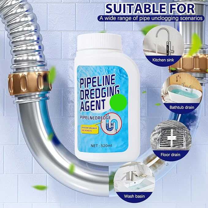 Pipeline Dredging Agent – Powerful Drain Cleaner & Pipe Unblocker Powder UAE