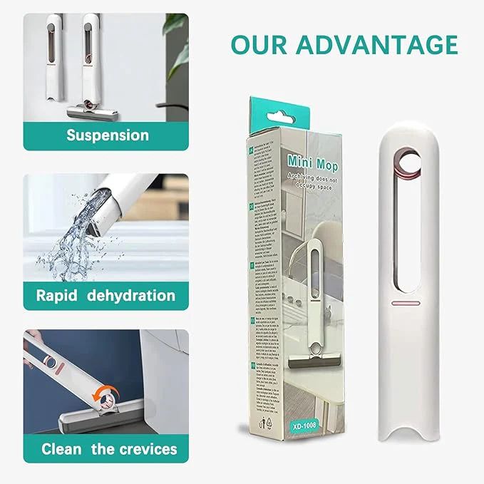 Portable Self Mini Mop – Self-Squeeze Small Mop for Home Cleaning UAE