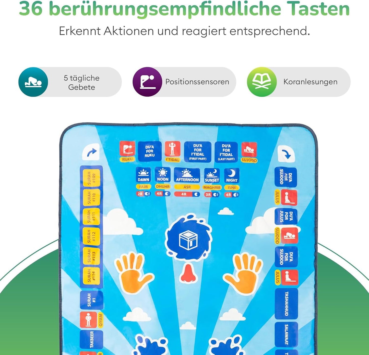Kids Smart Touch Prayer Mat – Interactive Islamic Learning