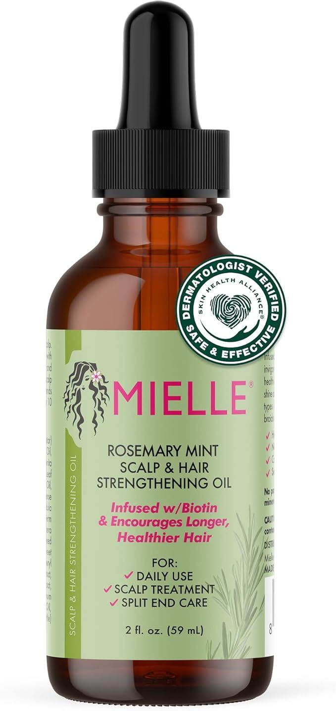 Mielle Rosemary Mint Scalp & Hair Oil with Biotin – Growth, Split End Care & Strengthening – 2 fl oz