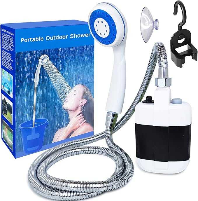 Portable Camping Shower – Rechargeable 2200mAh Outdoor Electric Shower