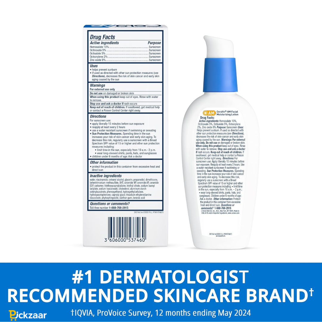 CeraVe Facial Moisturizing Lotion AM SPF 30 – Daily Face Moisturizer 3 oz UAE