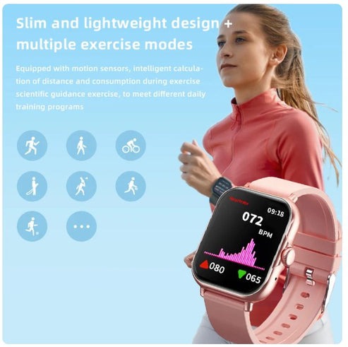 A58 Smart Watch 5-in-1 Couple Gift Set – Men’s Smartwatch &amp; Women’s Luxury Watch.