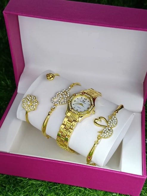 Luxury Bracelet Watch for Women – Elegant Timepiece Gift Set UAE