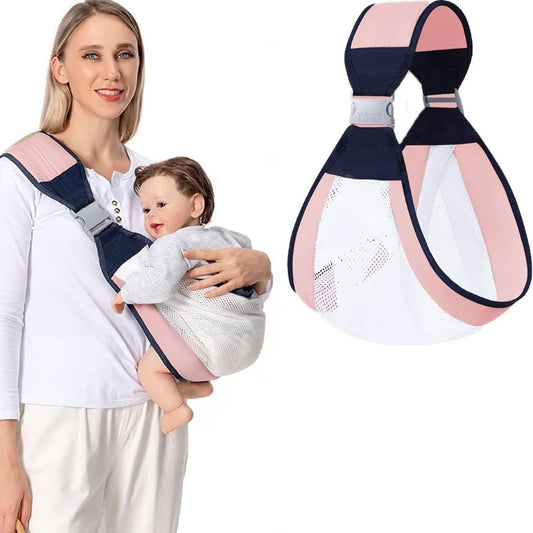 Baby Sling Carrier – Adjustable Lightweight Baby Wrap | حمالة أطفال حديث الولادة إلى طفل