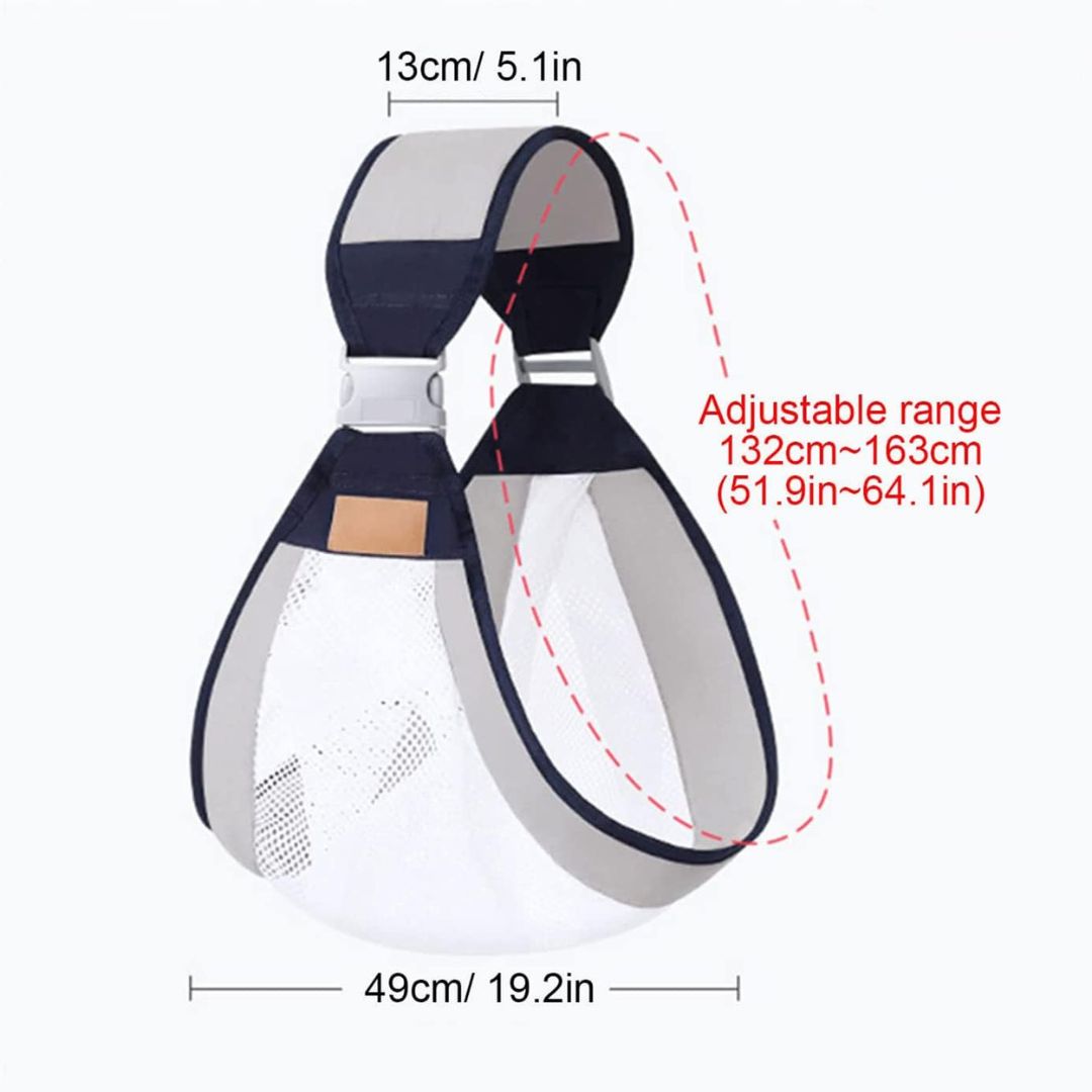 Baby Sling Carrier – Adjustable Lightweight Baby Wrap | حمالة أطفال حديث الولادة إلى طفل