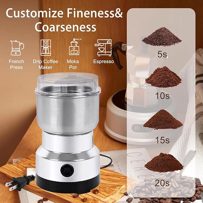 Stainless Steel Electric Grinder – Multi-Purpose Spice & Coffee Grinder | UAE Kitchen