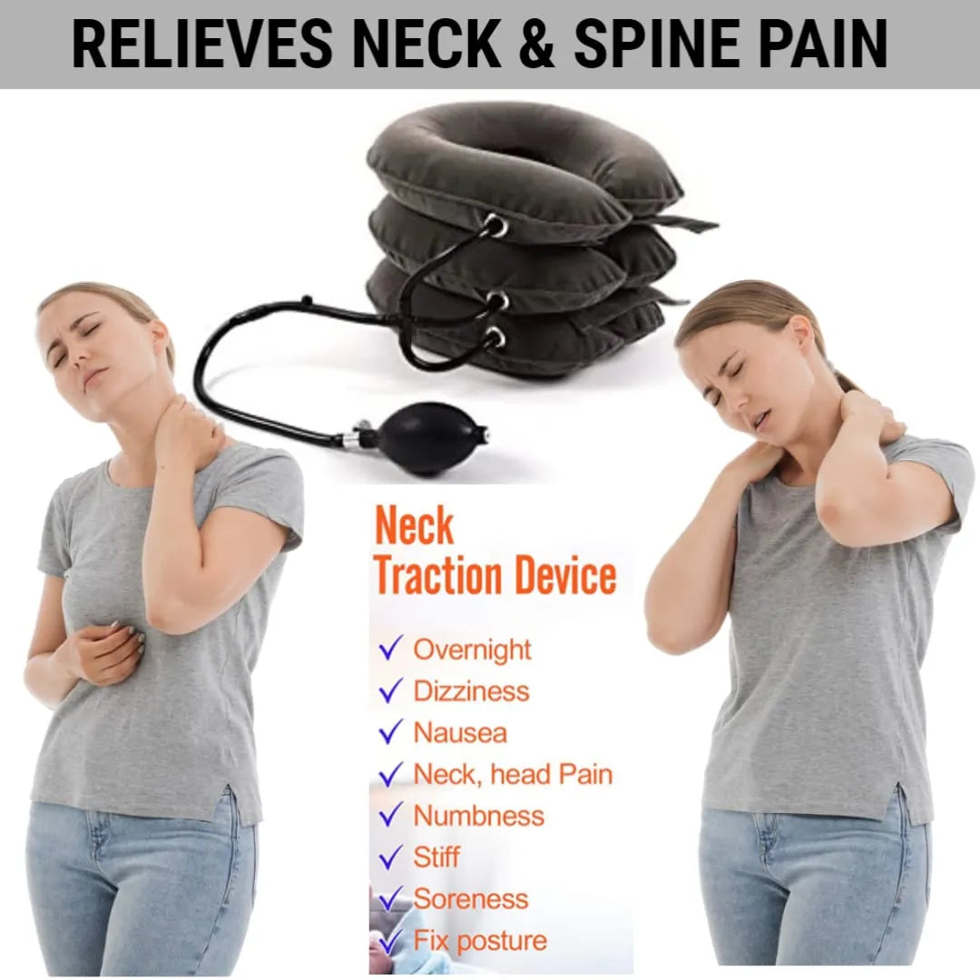 Cervical Neck Traction Device – Inflatable Neck Stretcher & Pain Relief | جهاز شد الرقبة الهوائي