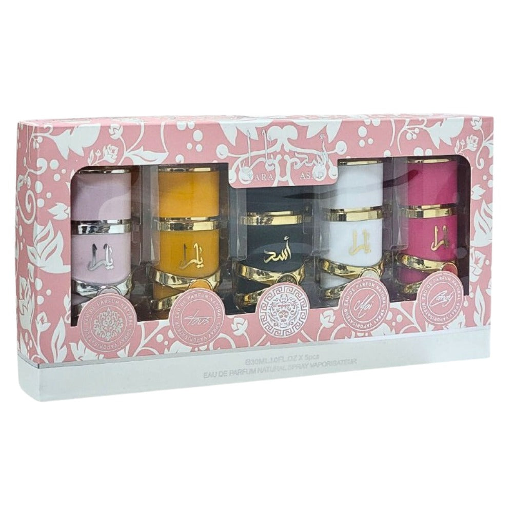 Lattafa My Yara Collection 5-Piece Perfume Set 30ml – Luxury Arabic Fragrances for Men & Women