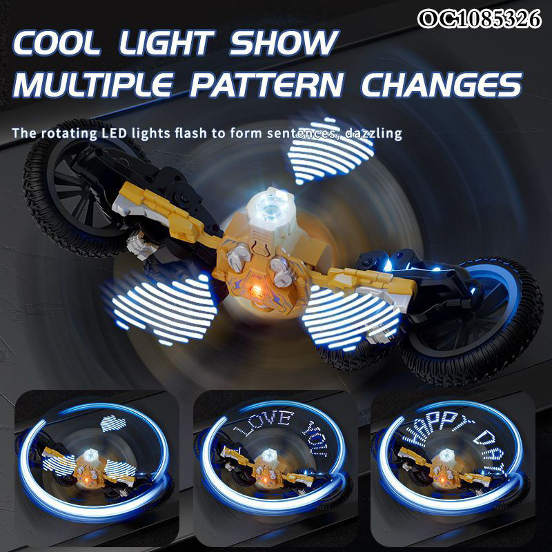 Transforming Robot Car with Steam Spray & LED Lights | Remote Control Drift Car