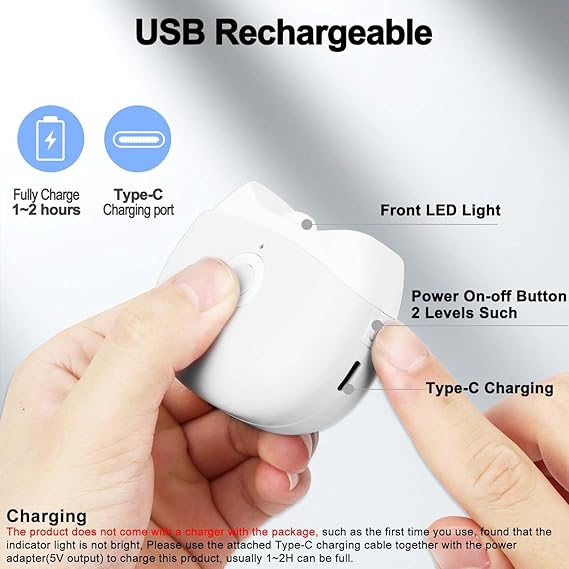 Electric Nail Clipper Automatic Nail Grinder for Children & Adults – USB Rechargeable UAE