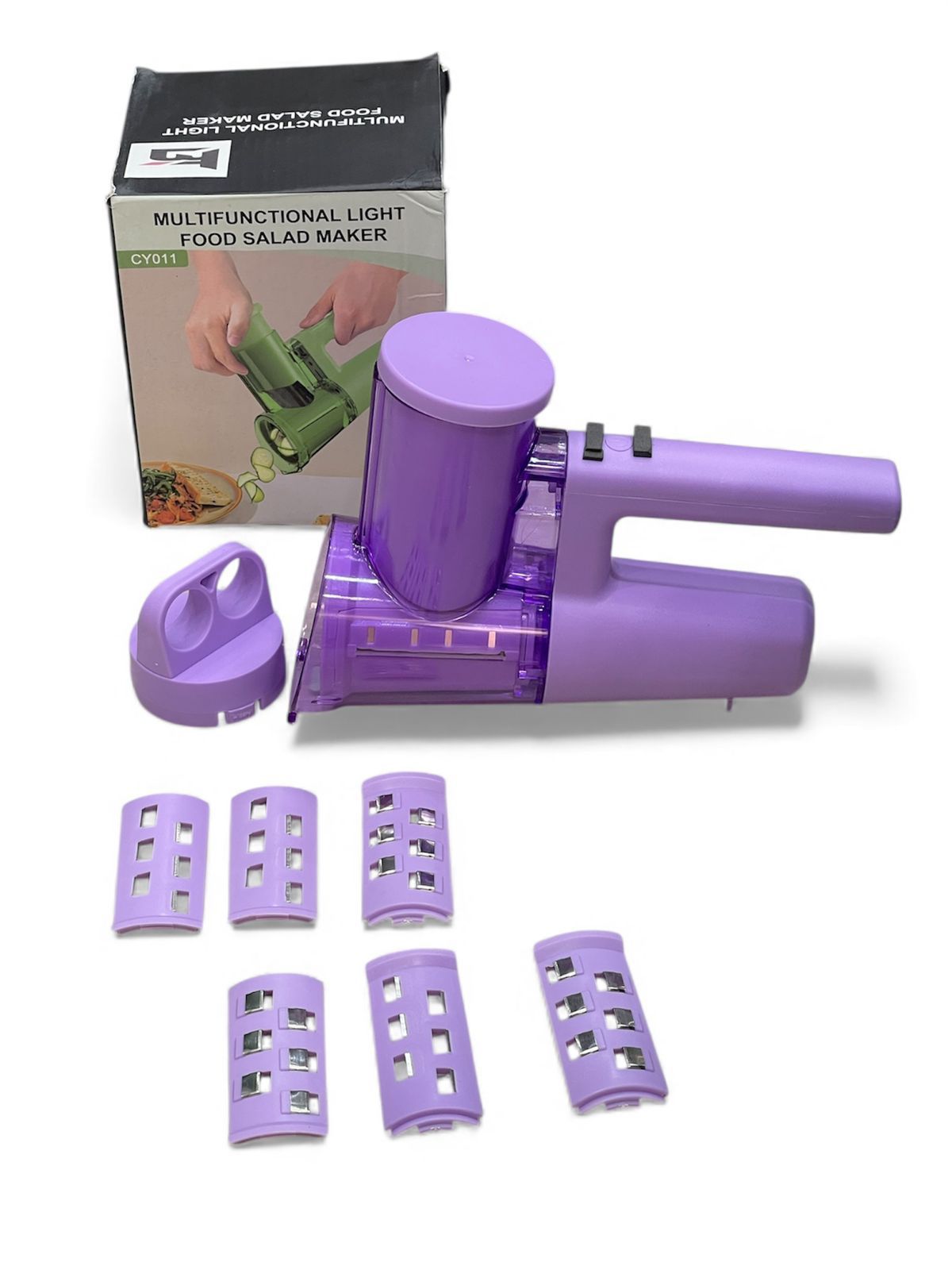 Electric Salad Maker Slicer 3-in-1 – Rechargeable Vegetable Cutter, Cheese Grater & Ice Shaver UAE