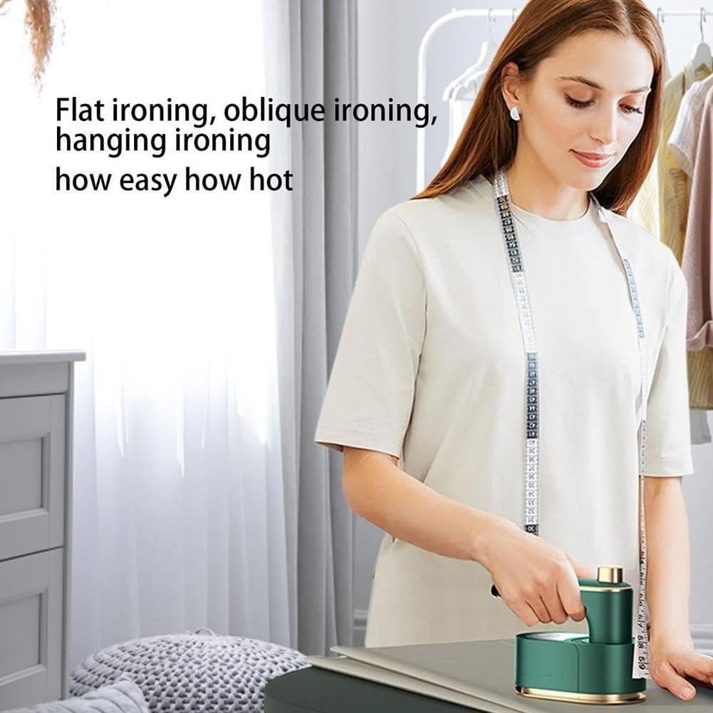 3 In 1 Mini Steam Iron – Portable Handheld Garment Steamer & Hair Straightener for Travel
