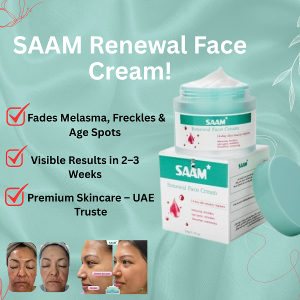 SAAM Renewal Face Cream – 50g for Melasma, Freckles & Pigmentation
