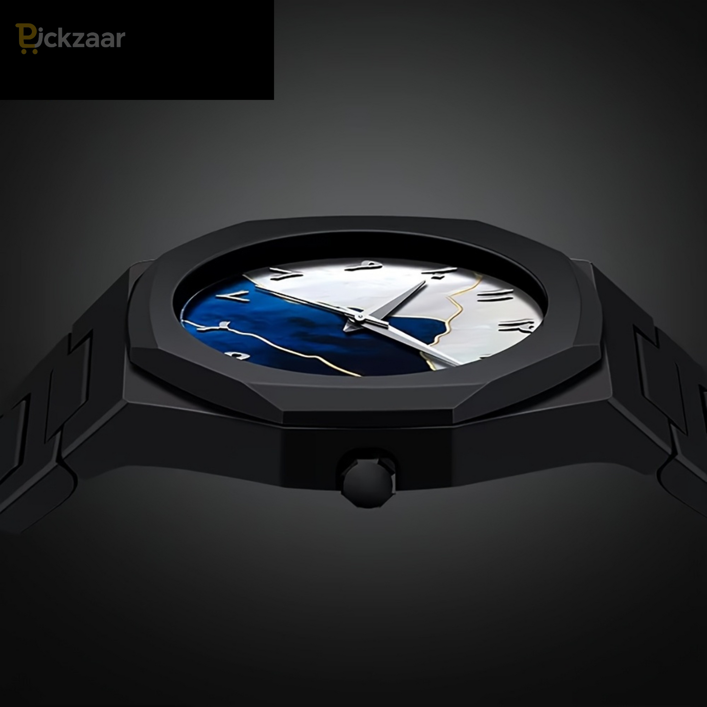 Aura Arabic Numerals Watch | Matte Black Unisex Minimalist Wristwatch – Fashionable Everyday & Formal Wear