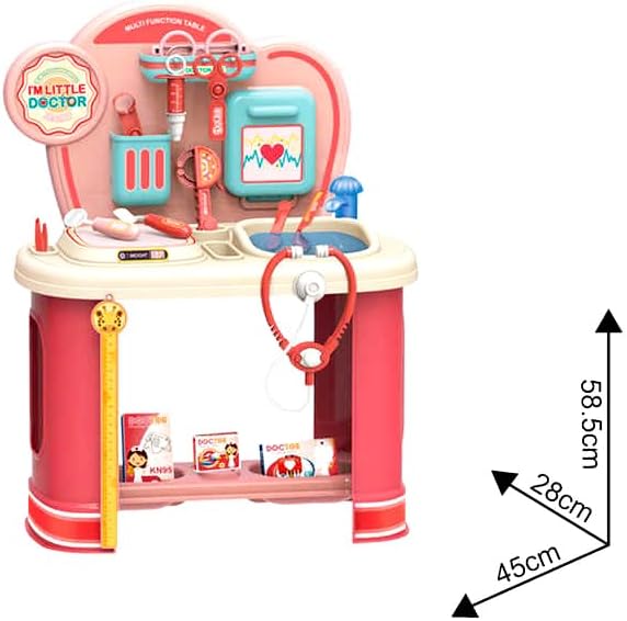 I’m Little Doctor DIY Medical Playset for Kids – Interactive Doctor Kit with Multi-Function Table &amp; Water Flow