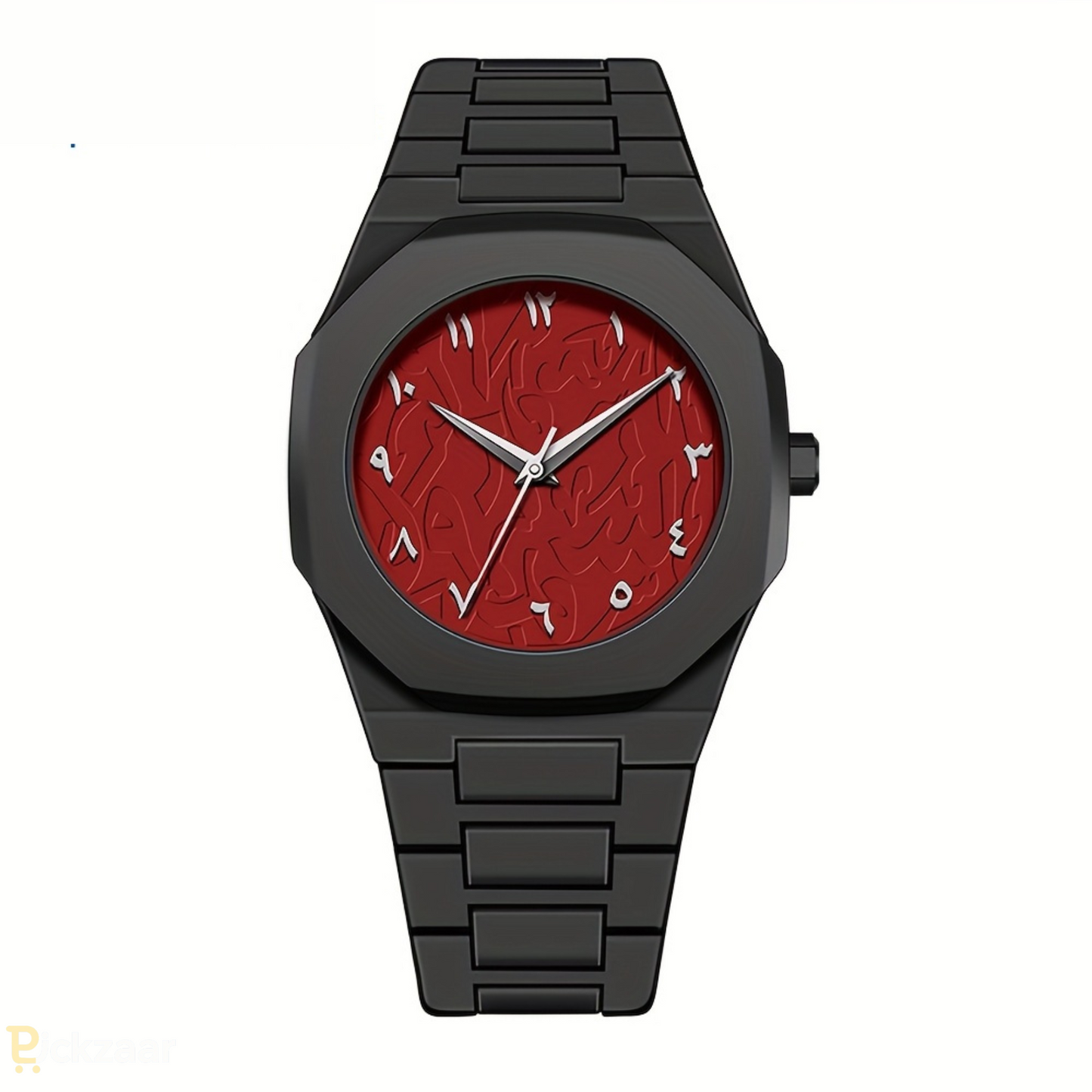 Aura Arabic Numerals Watch | Matte Black Unisex Minimalist Wristwatch – Fashionable Everyday & Formal Wear