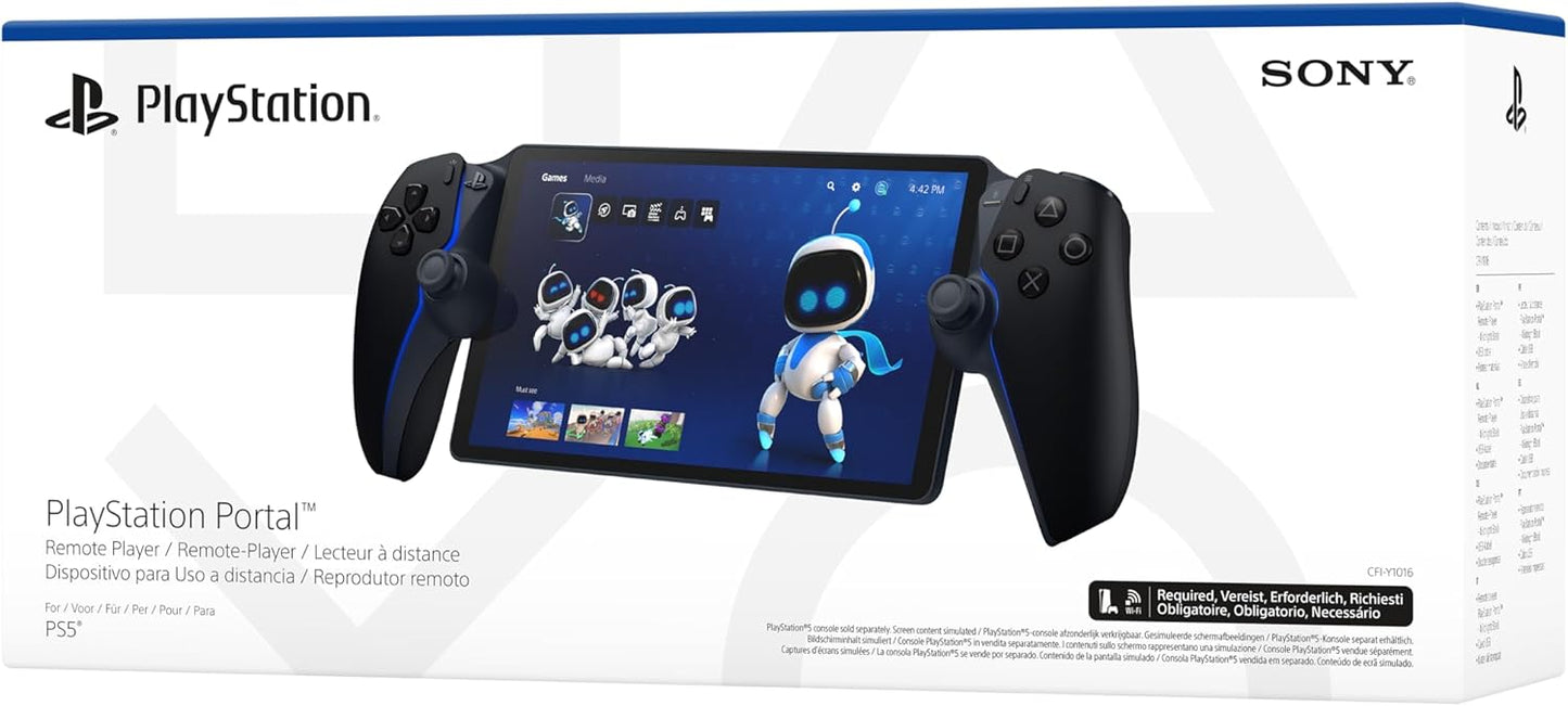 PlayStation Portal™ Remote Player for PS5 – Midnight Black | Wireless Handheld Gaming