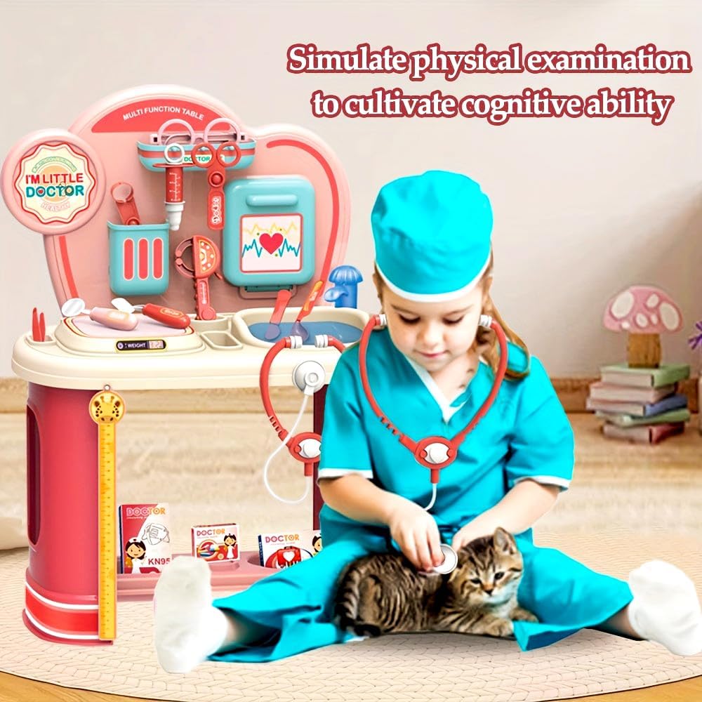 I’m Little Doctor DIY Medical Playset for Kids – Interactive Doctor Kit with Multi-Function Table &amp; Water Flow