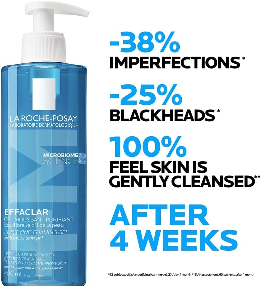 La Roche Posay Effaclar Purifying Foaming Gel – Acne Cleanser for Oily Skin