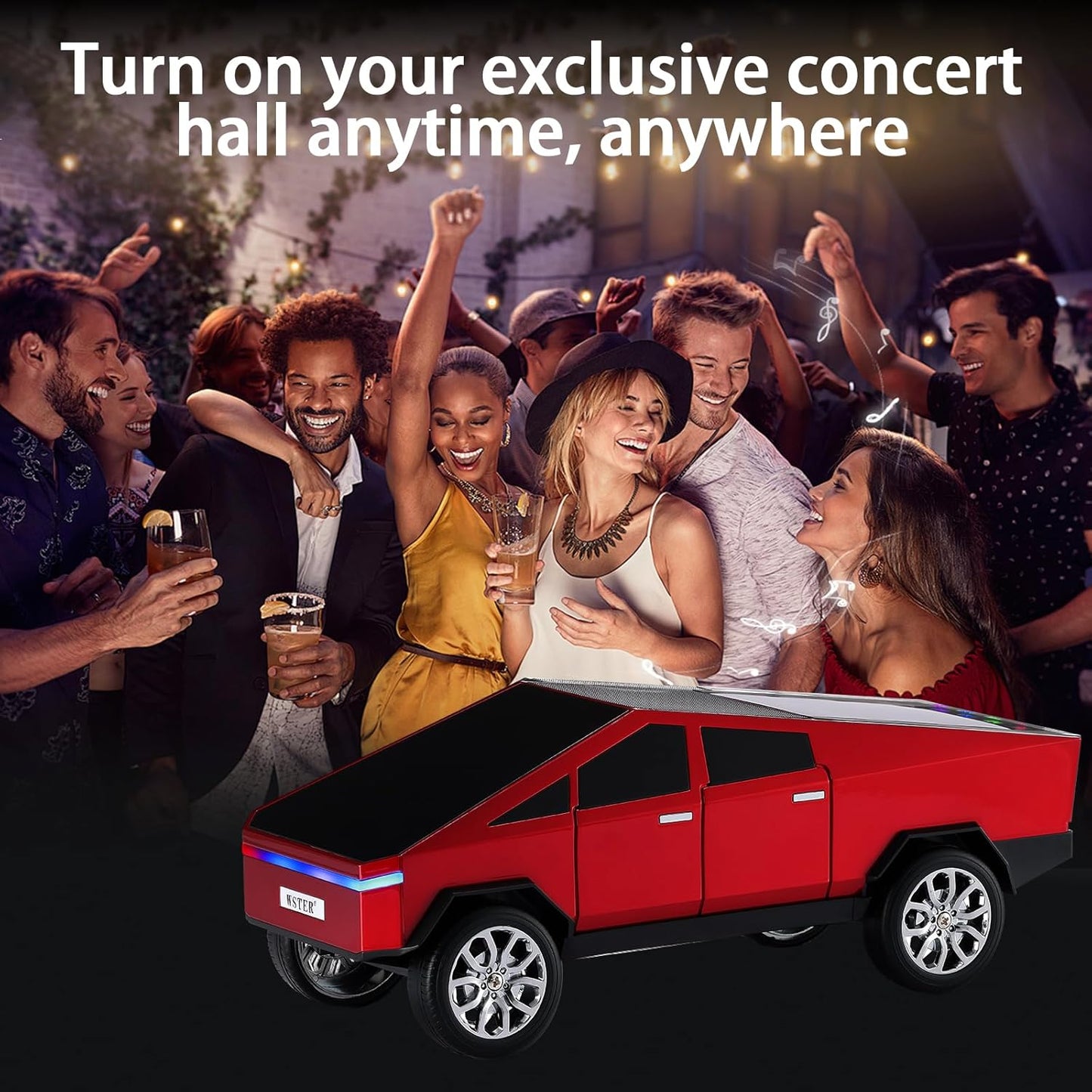 Pickup Truck Bluetooth Speaker | HD Sound, TWS, LED Light UAE