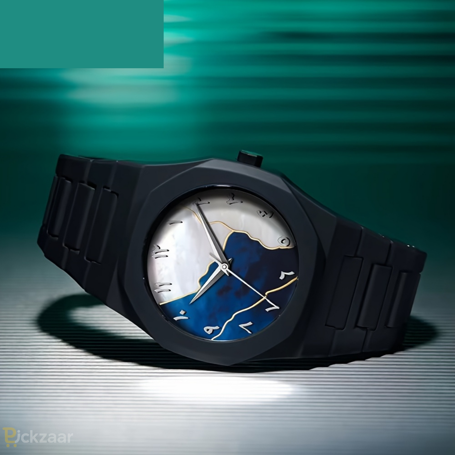 Aura Arabic Numerals Watch | Matte Black Unisex Minimalist Wristwatch – Fashionable Everyday & Formal Wear